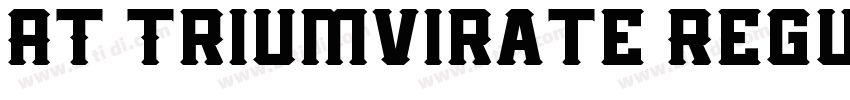 AT Triumvirate Regul字体转换